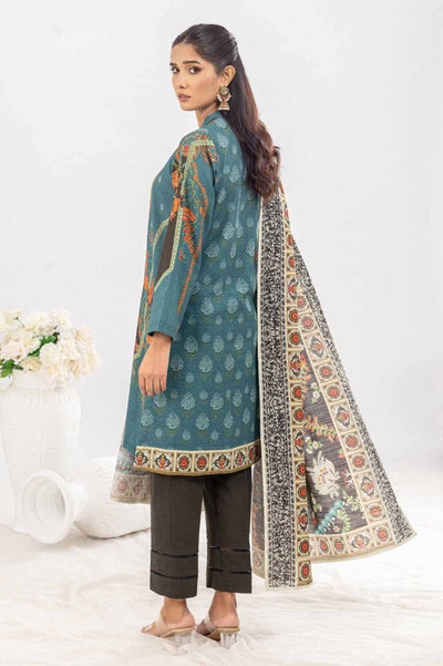 Gul Ahmed 3PC Printed Khaddar Stitched Suit CW-32010