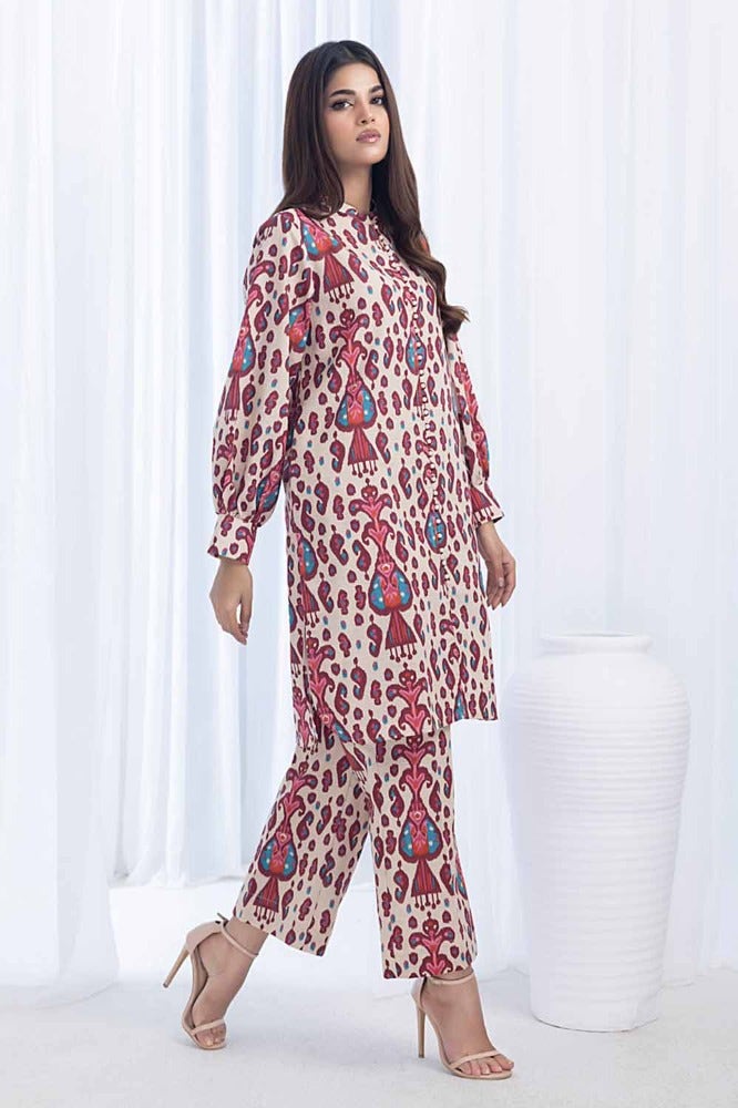 Gul Ahmed 2 Piece Printed Khaddar Unstitched Suit CWT-32001