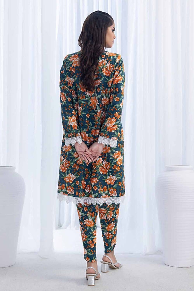 Gul Ahmed 2 Piece Printed Khaddar Unstitched Suit CWT-32006