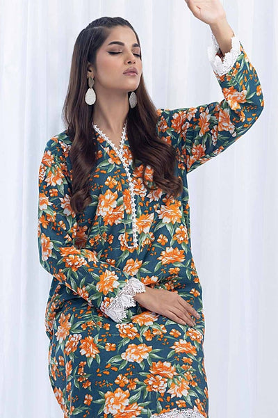 Gul Ahmed 2 Piece Printed Khaddar Unstitched Suit CWT-32006