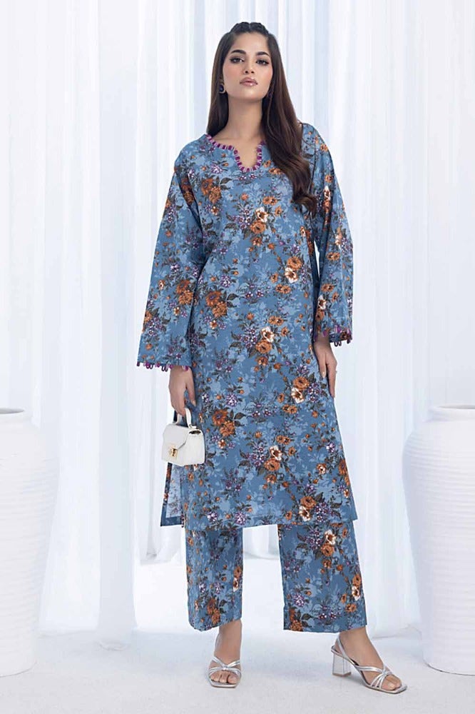 Gul Ahmed 2 Piece Printed Khaddar Unstitched Suit CWT-32007