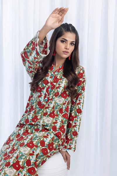 Gul Ahmed 2 Piece Printed Khaddar Unstitched Suit CWT-32009