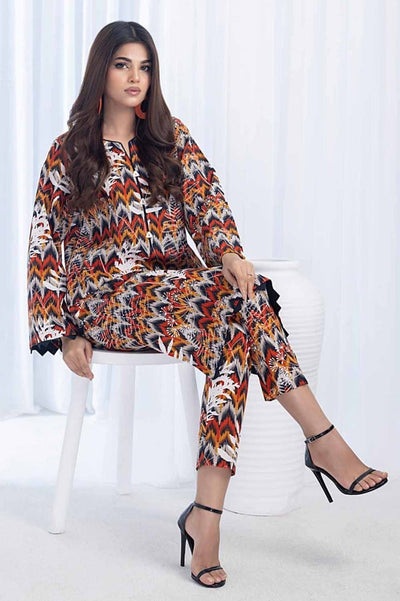 Gul Ahmed 2 Piece Printed Khaddar Unstitched Suit CWT-32010