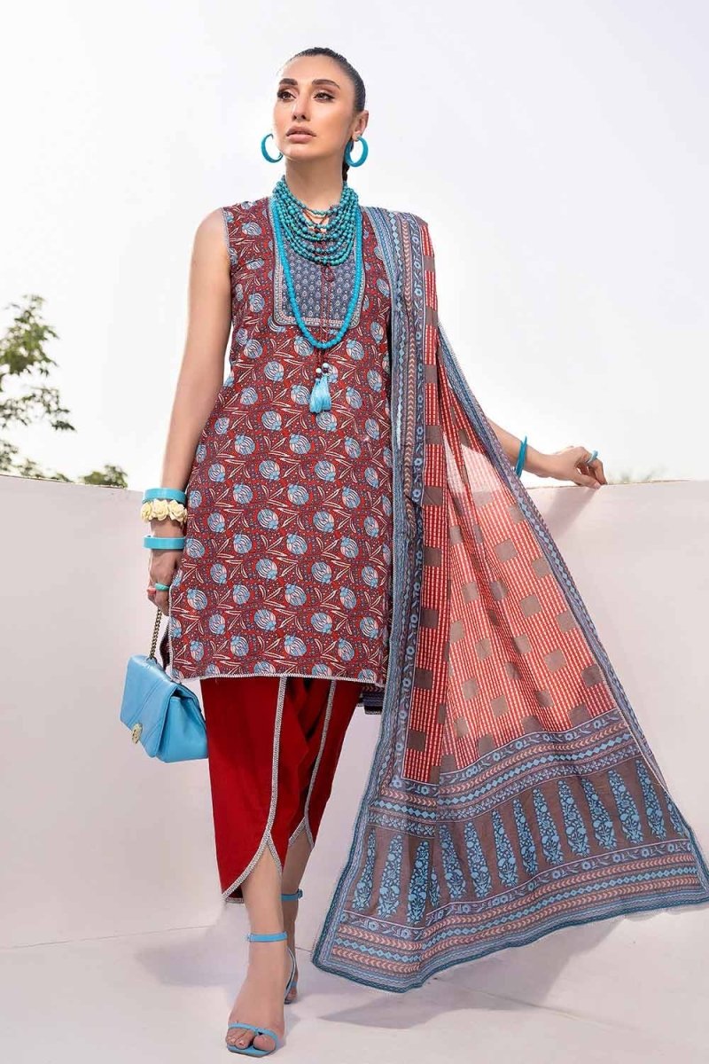 Gul Ahmed 3PC Lawn Printed Unstitched Suit Cl-32450 A