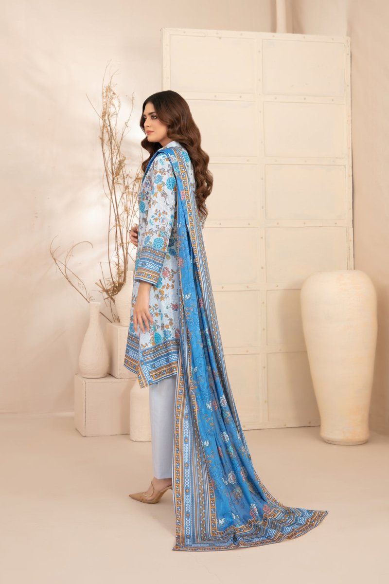 Tawakkal Fabrics 3 Piece Stitched Digital Printed Bana Dora Lawn Suit - D-1277