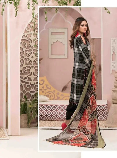 Amna Sohail By Tawakkal Fabrics 3 Piece Stitched Graceful Ensemble Suit D-1346