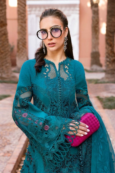 Maria. B 3 Piece Unstitched Embroidered Lawn Suit - D-2513-B