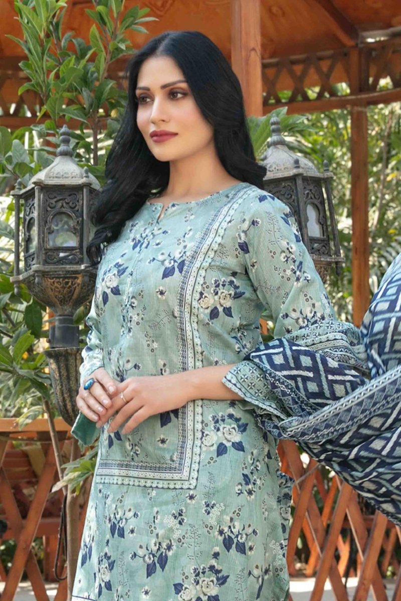 Tawakkal Fabrics 3 Piece Stitched Digital Printed Bana Dora lawn Suit - D-1416