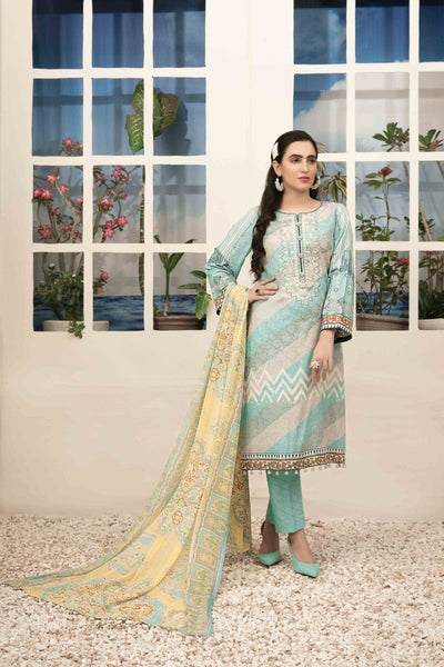 Amna Sohail By Tawakkal Fabrics 3 Piece Stitched Renee Chiffon Dupatta Suit D-1452-A