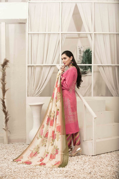 Amna Sohail By Tawakkal Fabrics 3 Piece Stitched Renee Chiffon Dupatta Suit D-1455-A