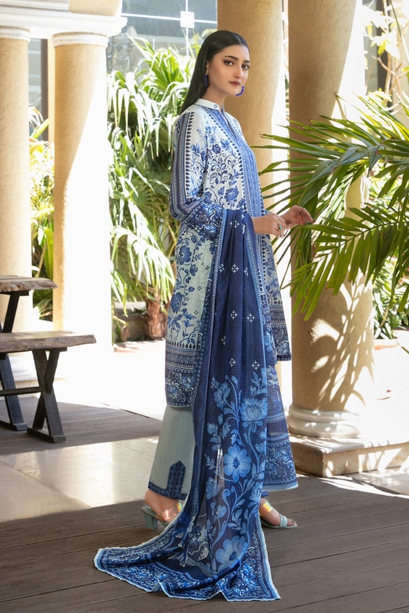 Tawakkal Fabrics 3 Piece Stitched Printed Bana Dora  lawn Suit - D-1500