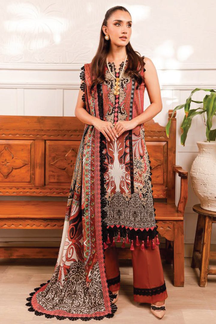 FIRDOUS 3 Piece Unstitched Digital Printed Cambric Suit - D-20334 B