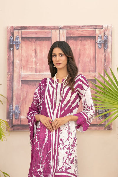 Tawakkal Fabrics 3 Piece Stitched Digital Printed Lawn Suit - D-2198