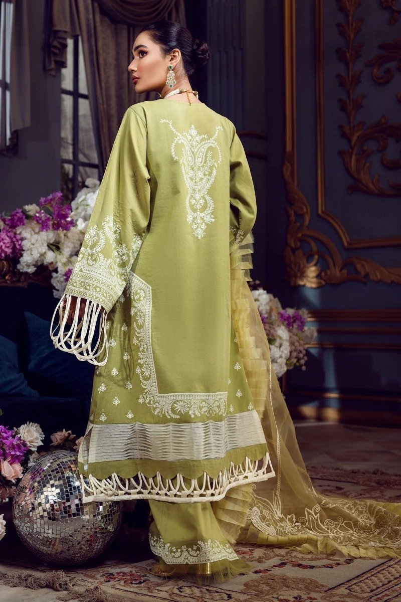 Jade Classic Revitalized by Firdous Lawn 3 Piece Unstitched Embroidered Lawn Suit - D-22-OC-09