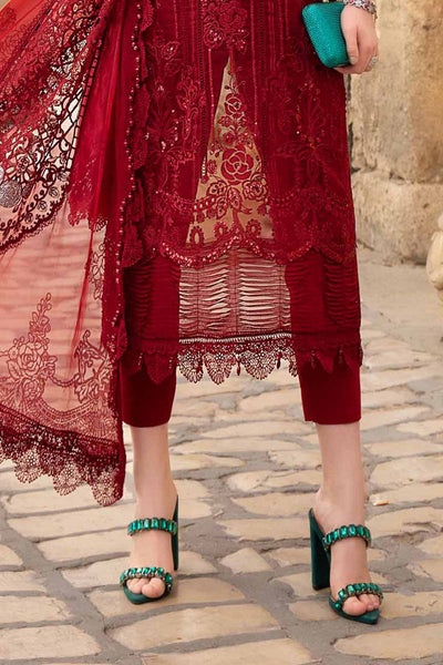 Maria. B 03 Piece Unstitched Printed Embroidered Lawn Suit - D-2401-B