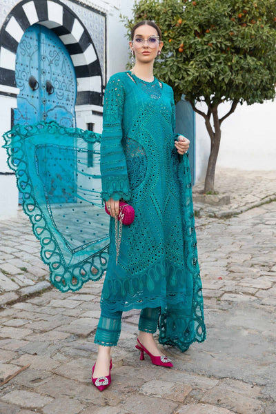 Maria. B 03 Piece Unstitched Printed Embroidered Lawn Suit - D-2402-A