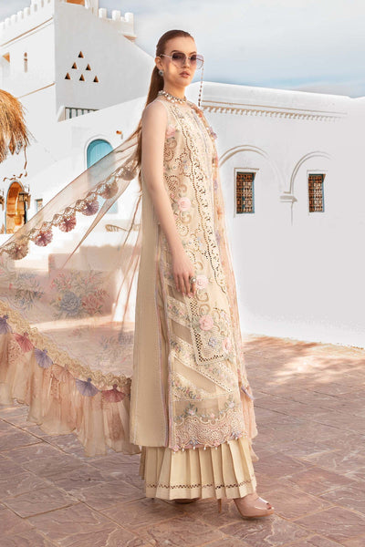 Maria. B 03 Piece Unstitched Printed Embroidered Lawn Suit - D-2406-B