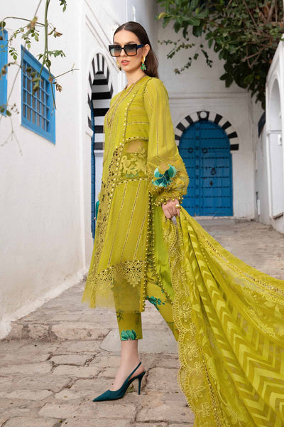 Maria. B 03 Piece Unstitched Printed Embroidered Lawn Suit - D-2408-A