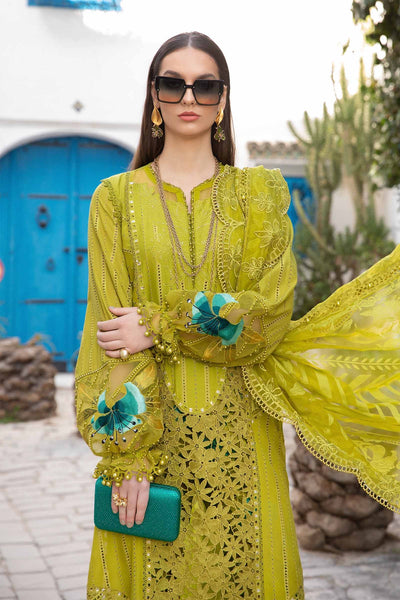 Maria. B 03 Piece Unstitched Printed Embroidered Lawn Suit - D-2408-A