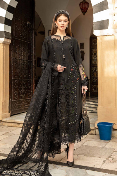 Maria. B 03 Piece Unstitched Printed Embroidered Lawn Suit - D-2408-B