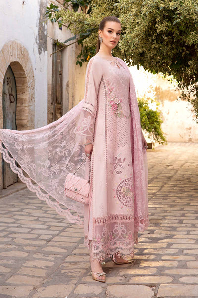 Maria. B 03 Piece Unstitched Printed Embroidered Lawn Suit - D-2411-A