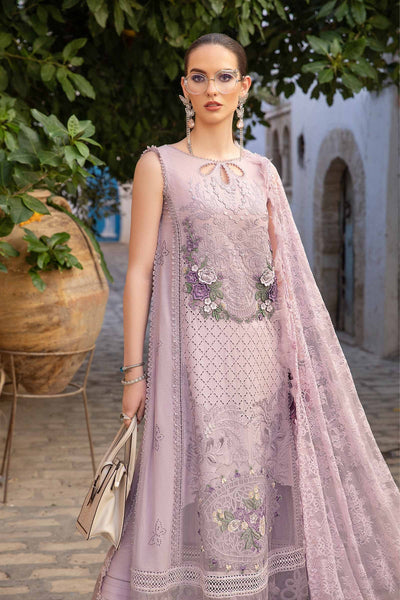 Maria. B 03 Piece Unstitched Printed Embroidered Lawn Suit - D-2411-B