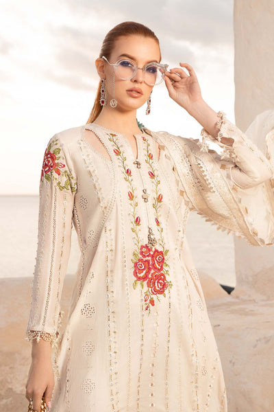 Maria. B 03 Piece Unstitched Printed Embroidered Lawn Suit - D-2412-A