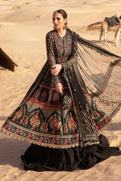 Maria. B 03 Piece Unstitched Printed Embroidered Lawn Suit - D-2413-B