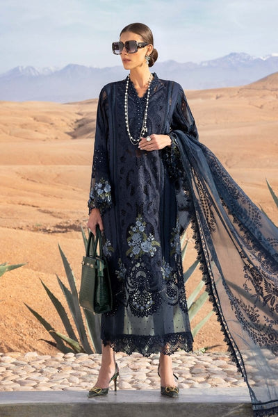 Maria. B 3 Piece Unstitched Embroidered Lawn Suit - D-2504-B