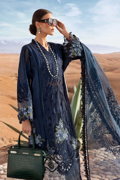 Maria. B 3 Piece Unstitched Embroidered Lawn Suit - D-2504-B