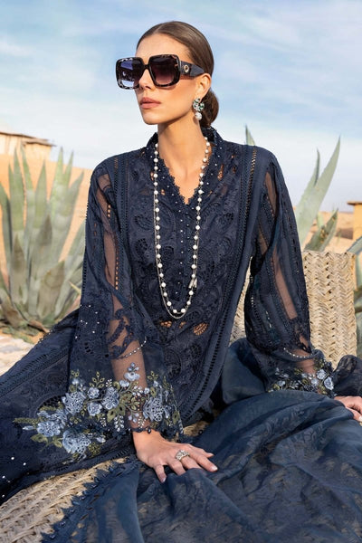 Maria. B 3 Piece Unstitched Embroidered Lawn Suit - D-2504-B