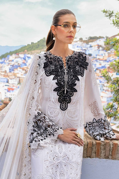 Maria. B 3 Piece Unstitched Embroidered Paper Cotton Suit - D-2505-A