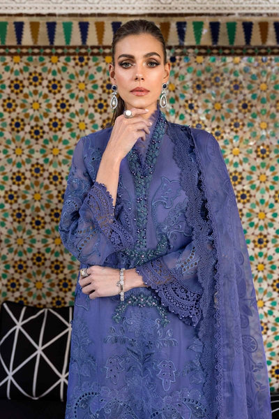 Maria. B 3 Piece Unstitched Embroidered Organza Suit - D-2506-B
