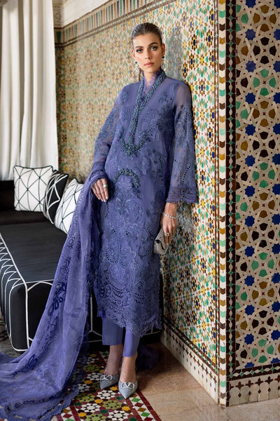Maria. B 3 Piece Unstitched Embroidered Organza Suit - D-2506-B