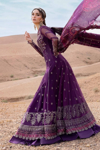 Maria. B 3 Piece Unstitched Embroidered Net Suit - D-2507-B