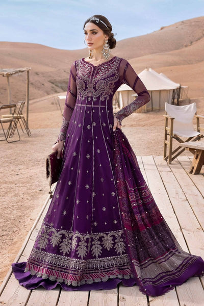 Maria. B 3 Piece Unstitched Embroidered Net Suit - D-2507-B