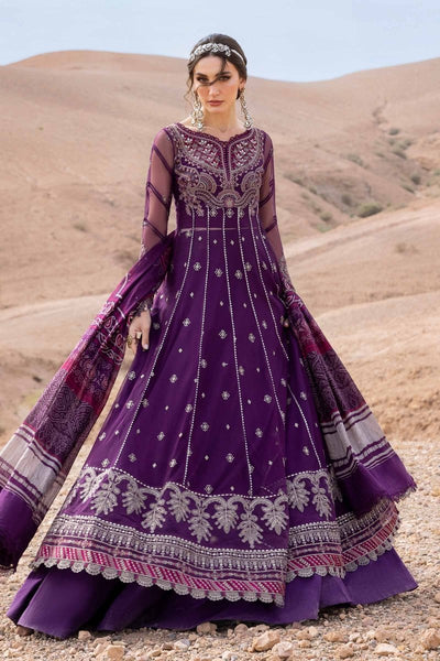Maria. B 3 Piece Unstitched Embroidered Net Suit - D-2507-B