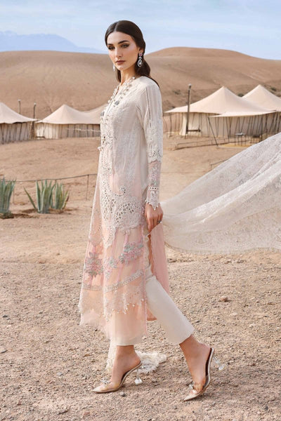 Maria. B 3 Piece Unstitched Embroidered Dobby Lawn Suit - D-2515-A
