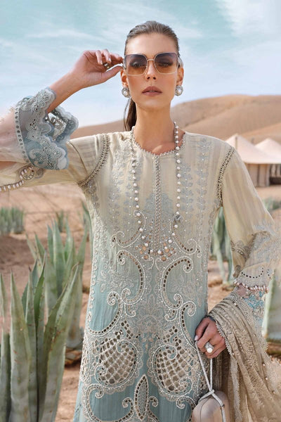 Maria. B 3 Piece Unstitched Embroidered Dobby Lawn Suit - D-2515-B