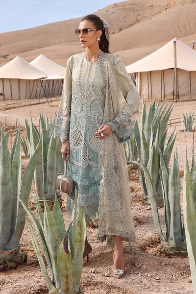 Maria. B 3 Piece Unstitched Embroidered Dobby Lawn Suit - D-2515-B