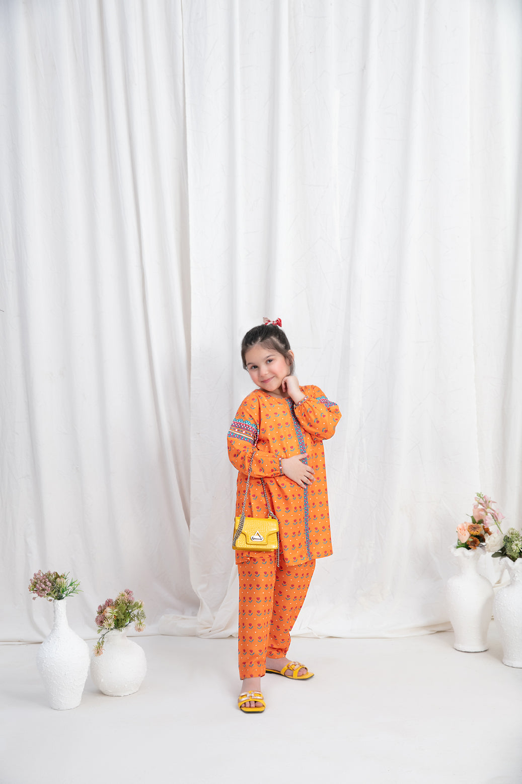 Tawakkal Fabrics 02 Piece Kid's Collection Digital Printed Swiss Suit - D-2574