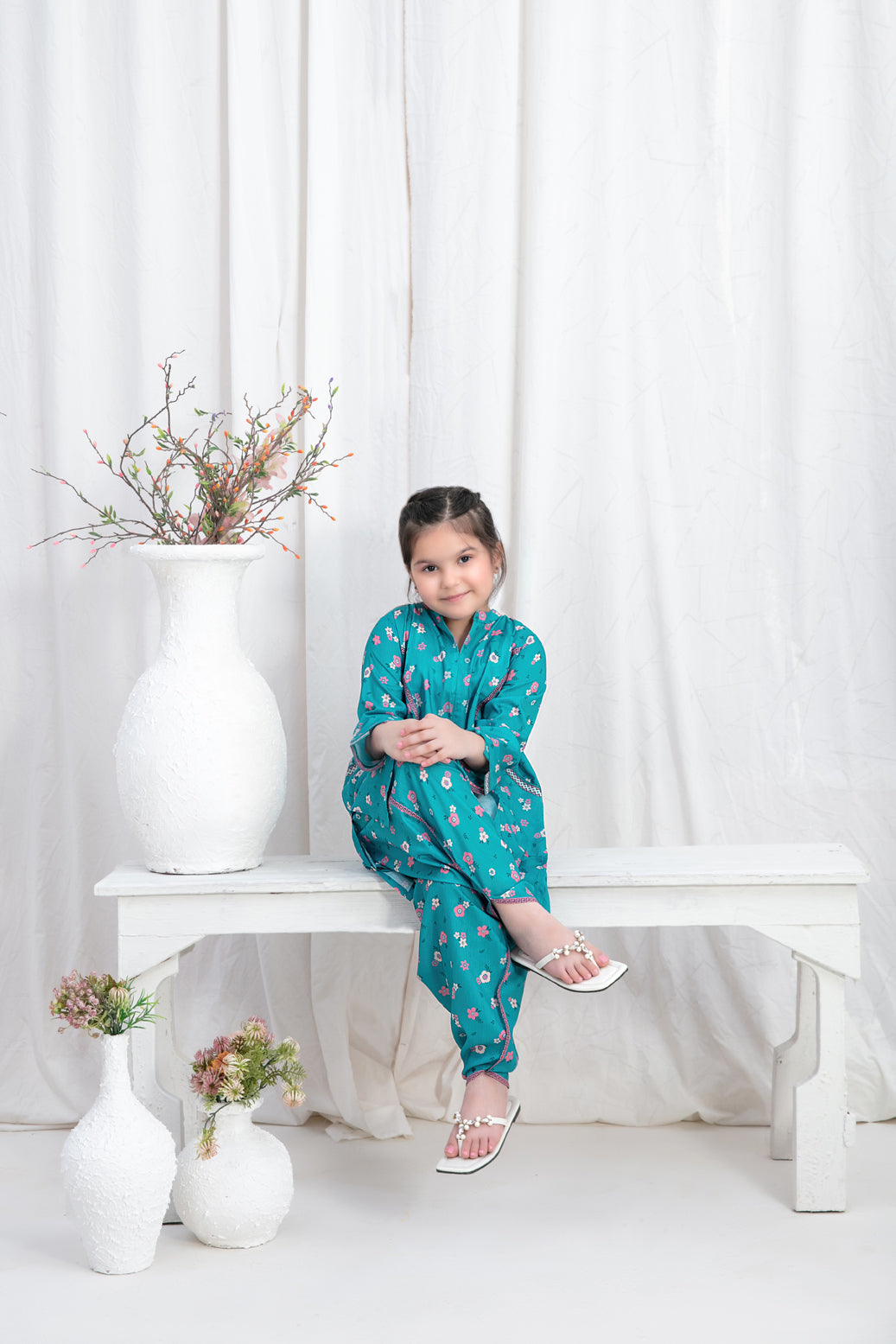 Tawakkal Fabrics 02 Piece Kid's Collection Digital Printed Swiss Suit - D-2575