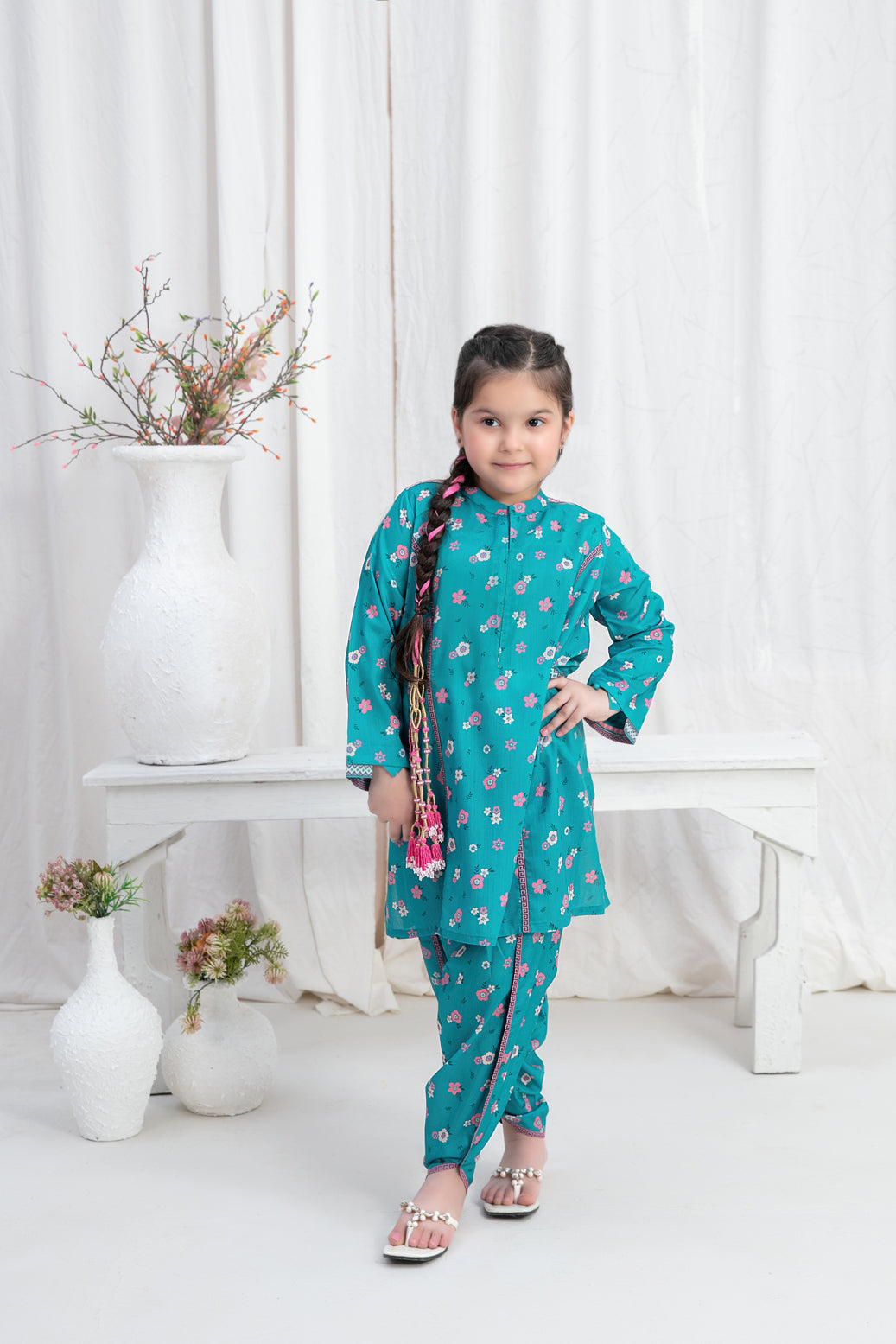 Tawakkal Fabrics 02 Piece Kid's Collection Digital Printed Swiss Suit - D-2575