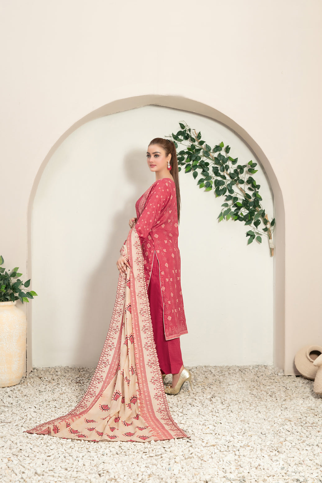 Tawakkal Fabrics 3 Piece Stitched Embroidered Digital Printed Lawn Suit - D-2771