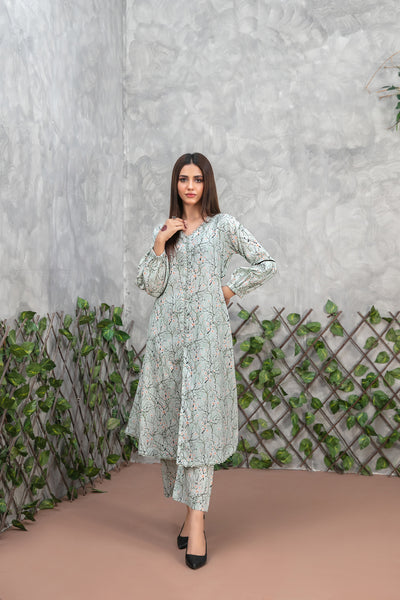 Tawakkal Fabrics 2 Piece Stitched Digital Printed Lawn Suit - D-3106