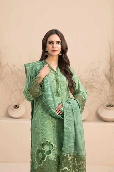 Tawakkal Fabrics 3 Piece Stitched Embroidered Digital Printed Lawn Suit - D-3185