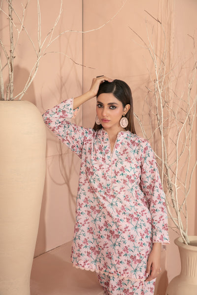 Tawakkal Fabrics 2 Piece Stitched Digital Printed Swiss Suit with Complimentary Khussa - D-3223