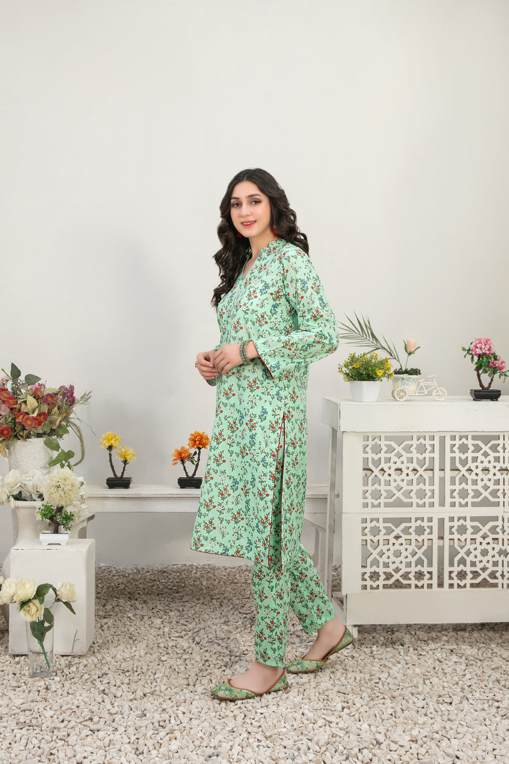 Tawakkal Fabrics 2 Piece Stitched Digital Printed Lawn Suit - D-3385