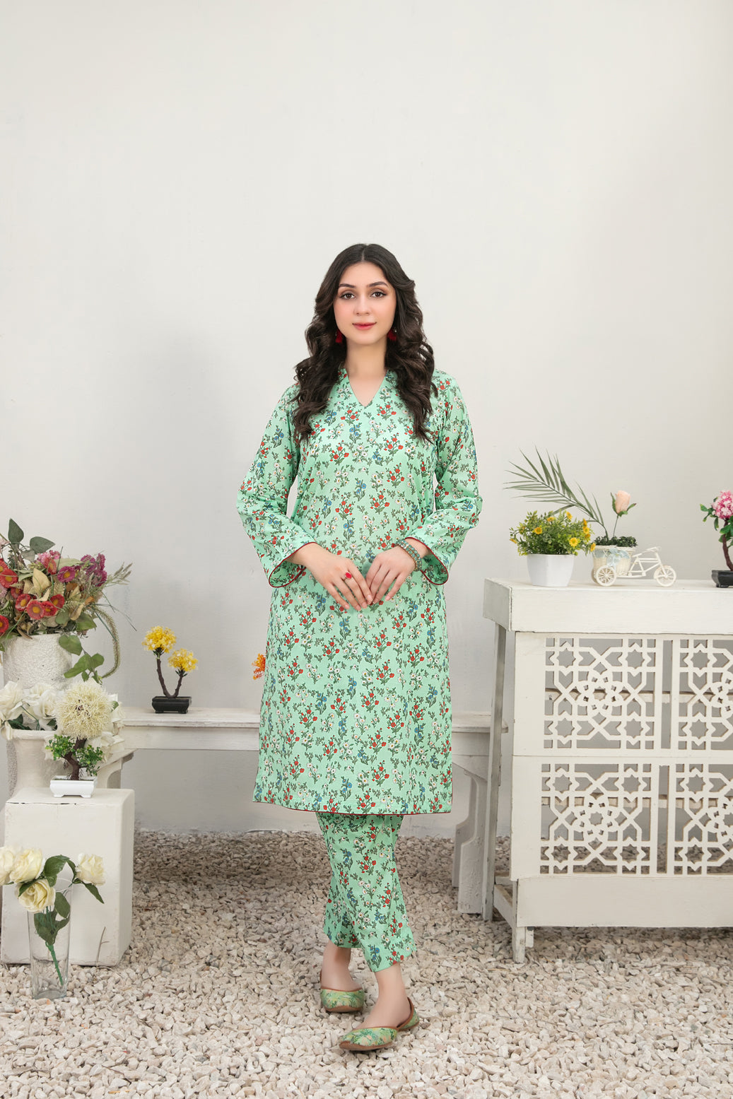 Tawakkal Fabrics 2 Piece Stitched Digital Printed Lawn Suit - D-3385