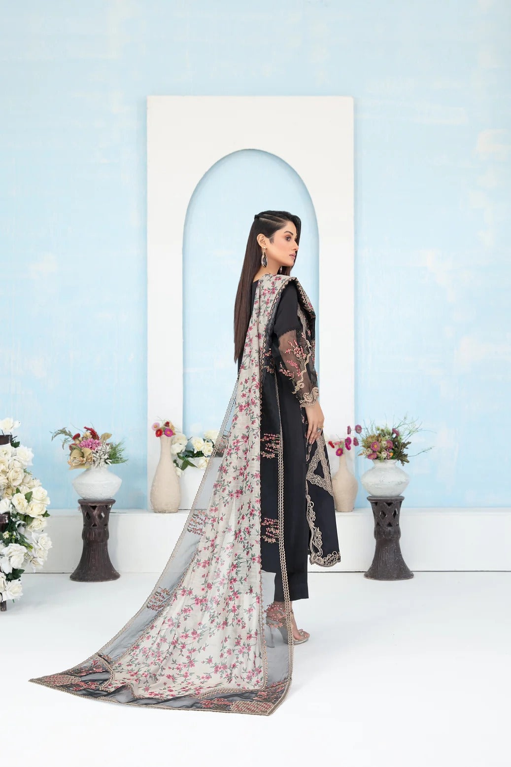 Tawakkal Fabrics 3 Piece Stitched Fancy Embroidered Belgian Viscose Suit - D-3630